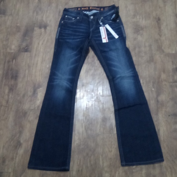 Rock Revival Women's 26 Bootcut Holly Embellished Embroidered NWT - Picture 2 of 13